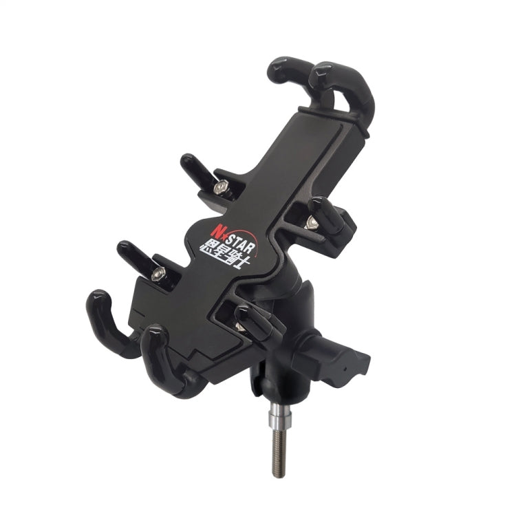 N-STAR NJN001 Motorcycle Bicycle Compatible Mobile Phone Bracket Aluminum Accessories Riding Equipment, Aluminum (With T Head), Aluminum (With Crooked Ball Head), Aluminum (With Pump Cover), Aluminum (With Expansion Head ), Aluminum (With M10 Ball)    ... - WAYBIKER