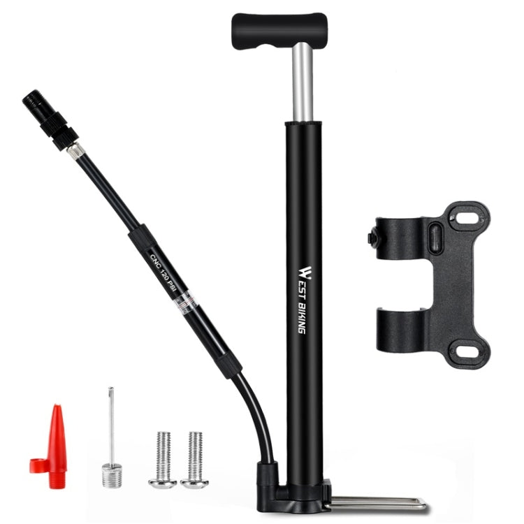 WEST BIKING High Pressure Bicycle Vertical Pump With Barometer, West Biking Vertical Pump