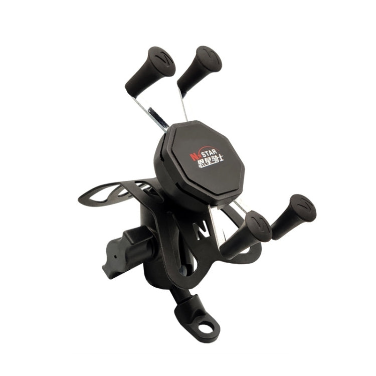 N-STAR N002 Motorcycle Bicycle Mobile Phone Bracket Riding Equipment, Large T Head, Small T Head, Large Tilted Head, Small Tilted Head, Large L Head, Small L Head, Large Long Ball Head, Small Long Ball Head