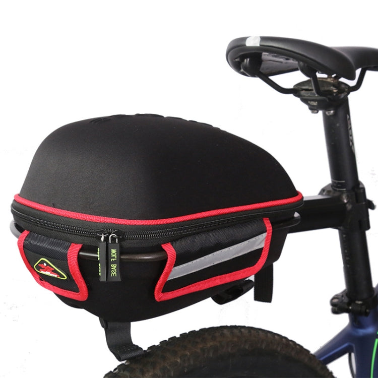 West Biking  Bicycle Shelf Mountain Road Bike Big Capacity Bag Riding Shelf Hard Shell Tail Bag  With Rain Cover, Red, Green, Blue, Orange - WAYBIKER
