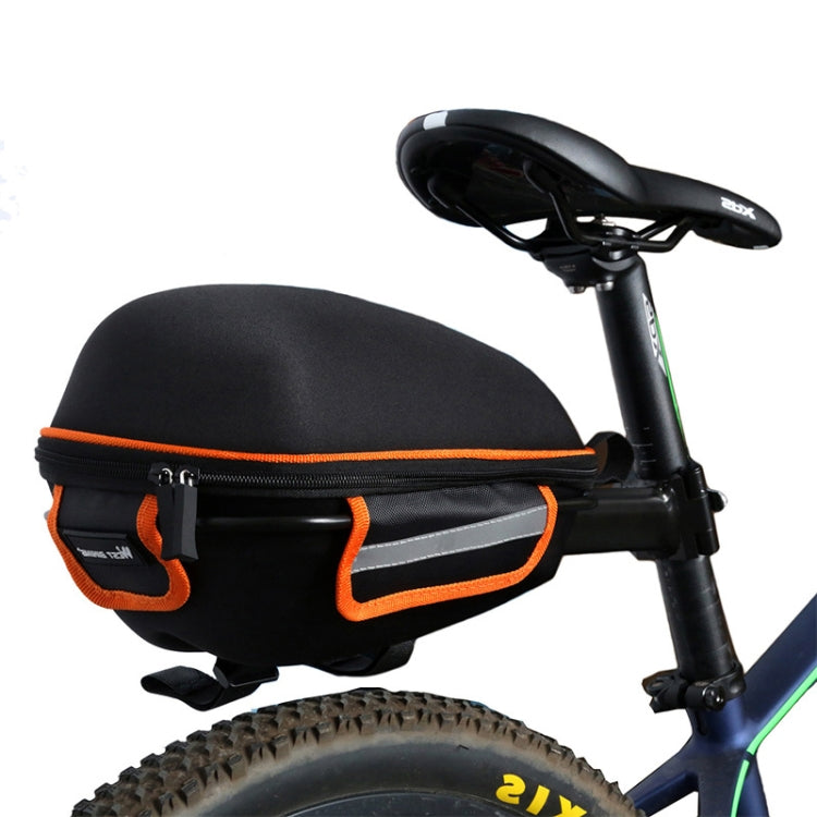 West Biking  Bicycle Shelf Mountain Road Bike Big Capacity Bag Riding Shelf Hard Shell Tail Bag  With Rain Cover, Red, Green, Blue, Orange - WAYBIKER