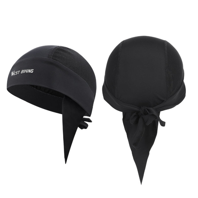 West Biking Summer Ice Silk Pirate Cap Riding Cap Men And Women  Outdoor Windproof Sunscreen Headgear, Windproof Sunscreen Headgear (Triangle Towel Black), Windproof Sunscreen Headgear (Triangle Towel Gray), Windproof Sunscreen Headgear (Tying Rope Bla... - WAYBIKER