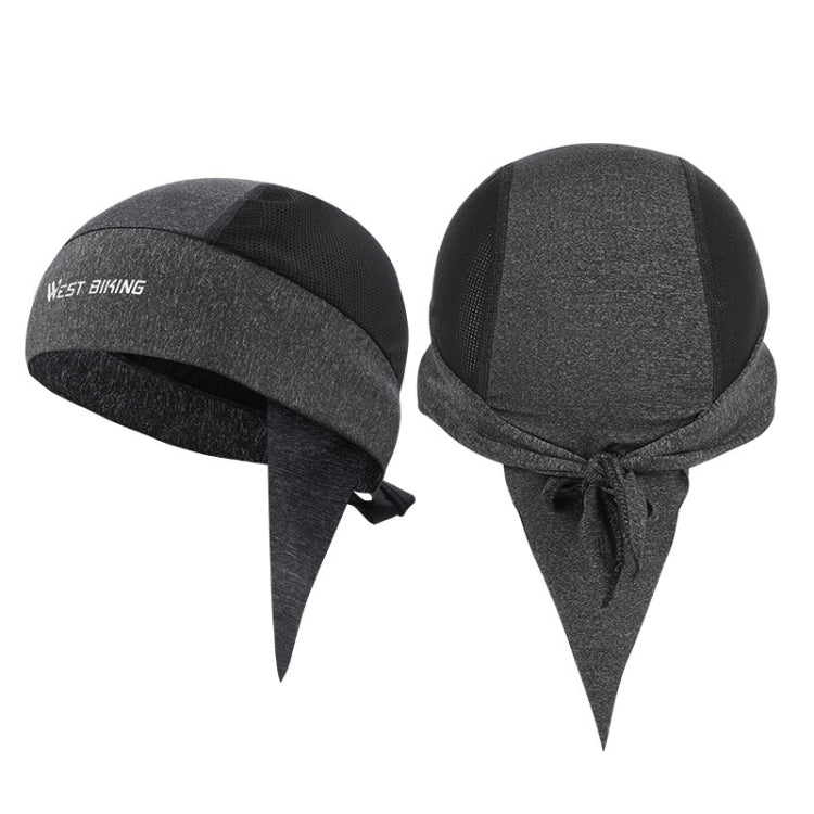 West Biking Summer Ice Silk Pirate Cap Riding Cap Men And Women  Outdoor Windproof Sunscreen Headgear, Windproof Sunscreen Headgear (Triangle Towel Black), Windproof Sunscreen Headgear (Triangle Towel Gray), Windproof Sunscreen Headgear (Tying Rope Bla... - WAYBIKER
