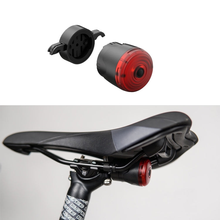 Portable Intelligent Sensing Brake Light Safety Warning Light USB Charging Waterproof Lamp With Electricity Display Taillight, Seat Bow, Seat Pole - WAYBIKER