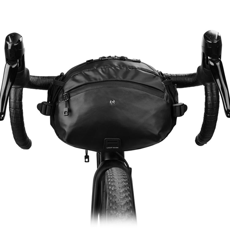 Rhinowalk X21922 Multi-Function Riding Front Handlebar Bag Road Bike Tool And Equipment Front Bag, Black, Gray - WAYBIKER