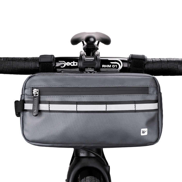 Rhinowalk X20990 Multi-Function Bicycle Front Bag, Black, Gray, Blue - WAYBIKER
