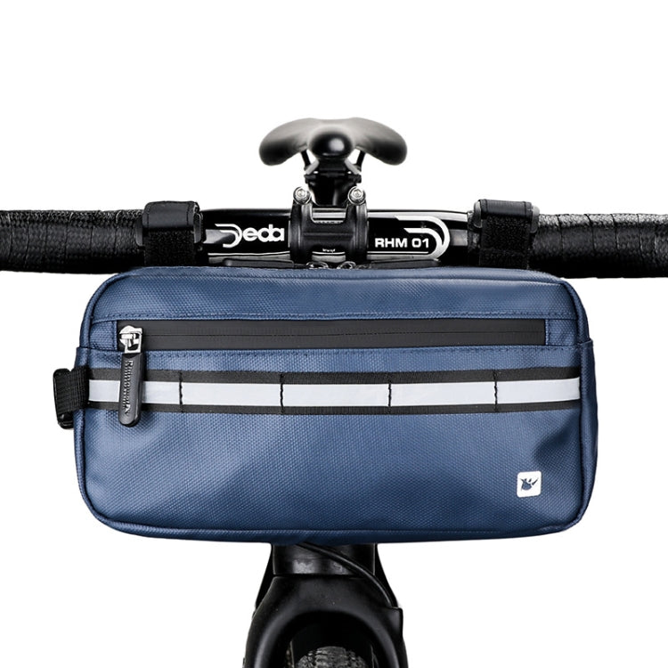Rhinowalk X20990 Multi-Function Bicycle Front Bag, Black, Gray, Blue - WAYBIKER
