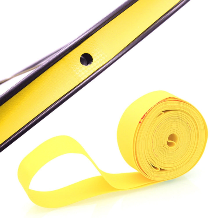 10 PCS Road Mountain Bike Anti-Stab Tire Pad Bicycle Wheel Set PVC Spoke Lining Tape, Red, Yellow