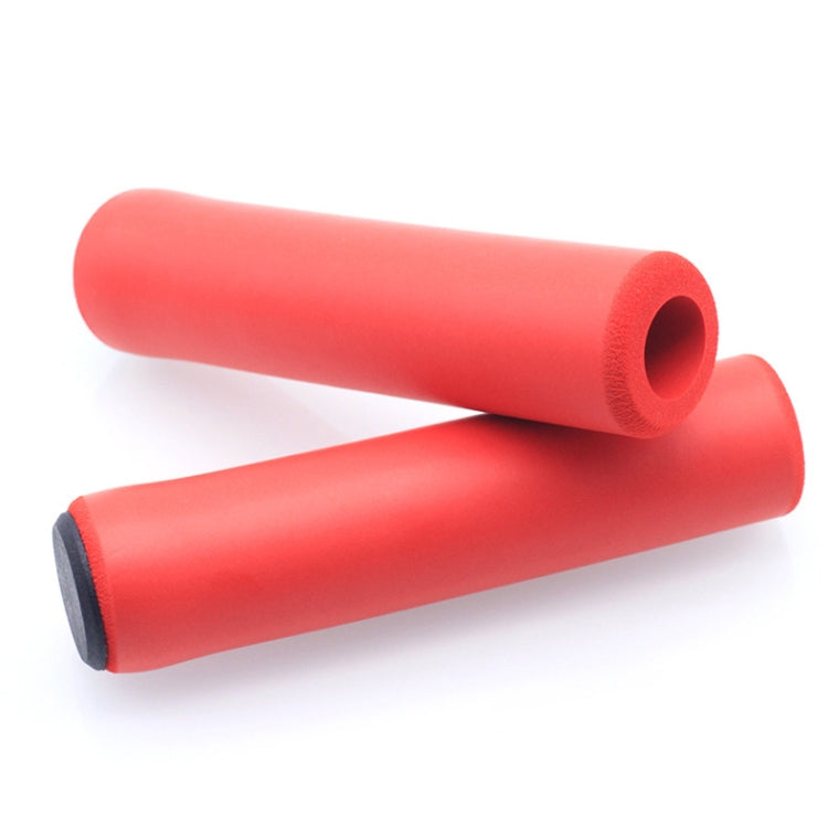 4 Pairs Mountain Folding Bicycle Silicone Foaming Sponge Handle Cover Rubber Shock Absorbing Anti-Slip Handle Set, 418, 408