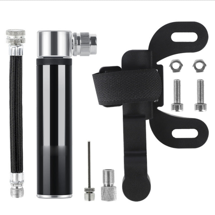 Manual Mini Portable Bicycle Aluminum Alloy Pump Basketball Football Inflatable Cylinder, Aluminum Alloy Pump(Black), Aluminum Alloy Pump(Red), Aluminum Alloy Pump(Silver) - WAYBIKER