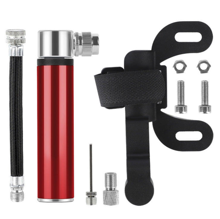 Manual Mini Portable Bicycle Aluminum Alloy Pump Basketball Football Inflatable Cylinder, Aluminum Alloy Pump(Black), Aluminum Alloy Pump(Red), Aluminum Alloy Pump(Silver) - WAYBIKER