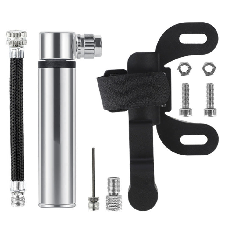 Manual Mini Portable Bicycle Aluminum Alloy Pump Basketball Football Inflatable Cylinder, Aluminum Alloy Pump(Black), Aluminum Alloy Pump(Red), Aluminum Alloy Pump(Silver) - WAYBIKER