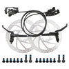 Meroca M800 Bicycle Brake Mountain Bike Universal Bilateral Brake Oil Pressure Disc Brake, Style:, 1 Pair Oil Brakes, 1 Pair Oil Brakes + 1 Pair Disc Brakes, Right Front 800mm, Left Back 1400mm, Right Front 800mm + Disc Brake                           ...