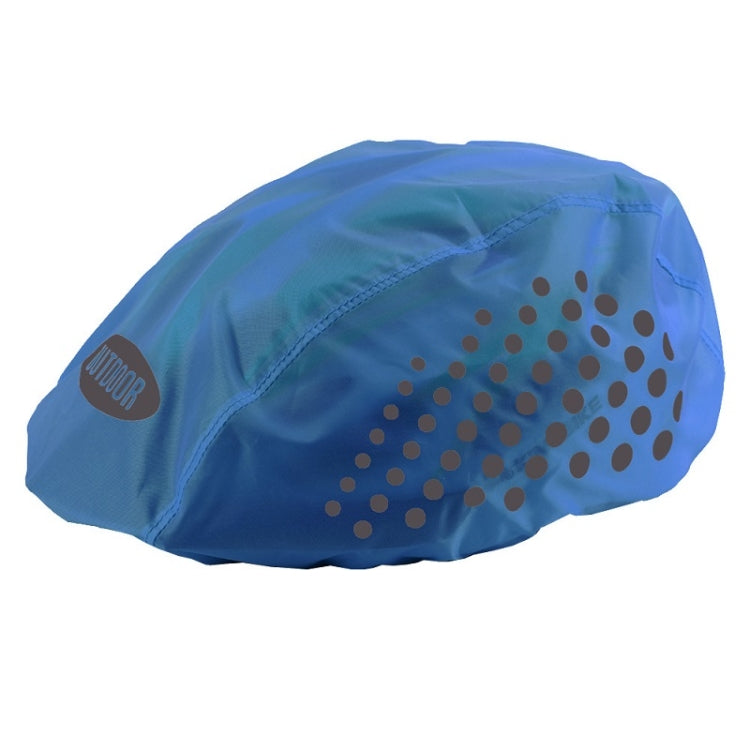 2 PCS Cycling Helmet Rain Cover Outdoor Reflective Safety Helmet Cover, Free Size - WAYBIKER
