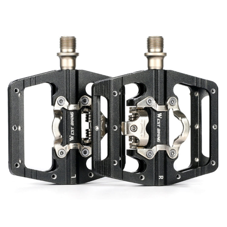 WEST BIKING Bicycle Aluminum Alloy Dual-Purpose Self-Locking Pedals, YP0802084