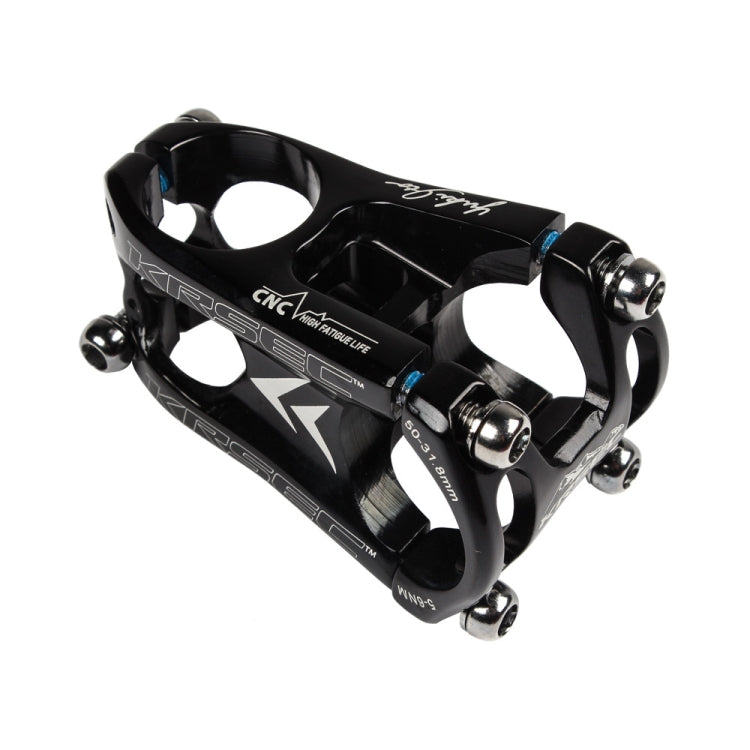 KRSEC CNC Ultra Light Short-Handed Mountain Bike Aluminum Alloy 50mm Riser, Full Black, Full Red, Black Red, Red Black, Purple, Titanium, Electroplating Color