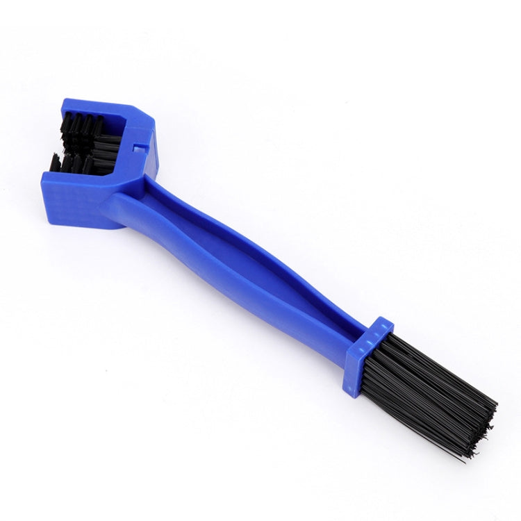 1 Set BG-7168 Bicycle And Motorcycle Cleaning Brush Three-Sided Chain Brush, Colour: Blue + Small Brush, 5 PCS Red, 5 PCS Blue, 5 PCS Black, Red + Small Brush, Blue + Small Brush