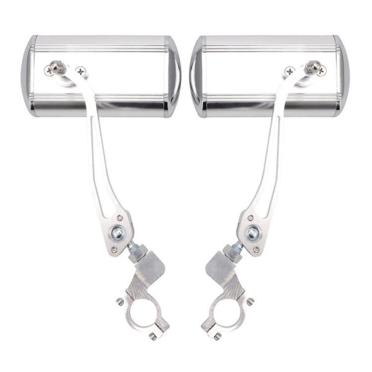 1 Pair BG-114 Electric Car Mirror Handlebar Safety Mirror Reversing Mirror Mountain Bike Rearview Mirror, Red, Blue, Black, Silver