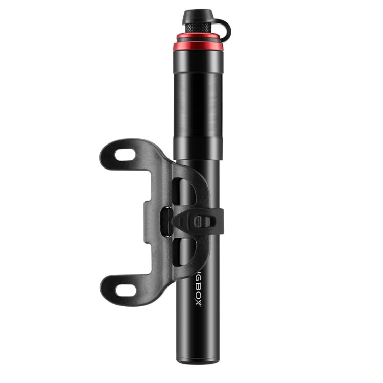 CYCLINGBOX BG-1044 Bicycle Aluminum Portable High Pressure Air Pump Universal Nozzle, CYCLINGBOX BG-1044 Black