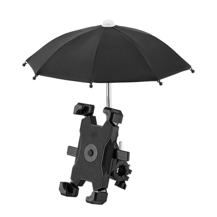 CYCLINGBOX Bicycle Mobile Phone Bracket With Parasol Rider Mobile Phone Frame, Style:, Handlebar Installation (Black), Handlebar Installation (Red), Handlebar Installation (Yellow), Handlebar Installation (Bue), Rearview Mirror Installation (Black)    ... - WAYBIKER