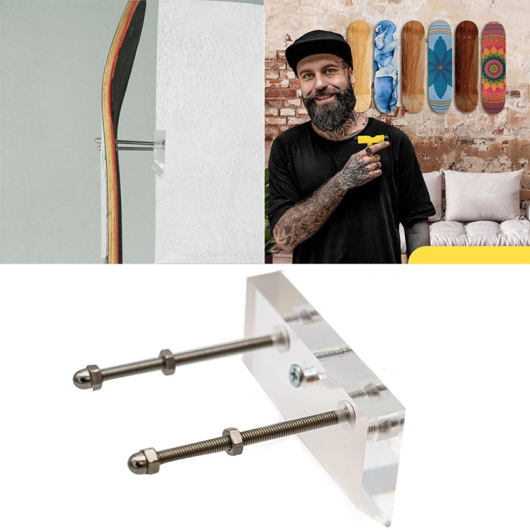 Four-Wheel Skateboard Wall Mount Bracket