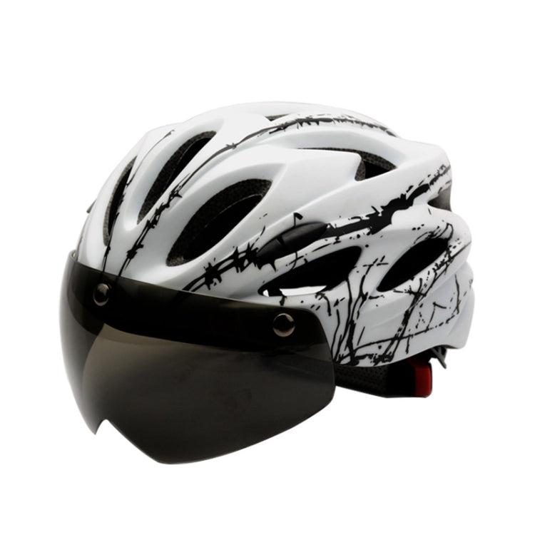 RZ285 Bicycle Outdoor Riding Helmet With Goggles, RZ285 Black Green, RZ285 White Black, RZ285 Black White, RZ285 Black Red, RZ285 Dark Blue