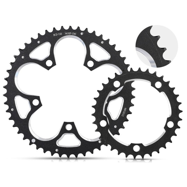WEST BIKING 34T-50T Road Bike Racing Folding Chainwheel, WEST BIKING 34T-50T