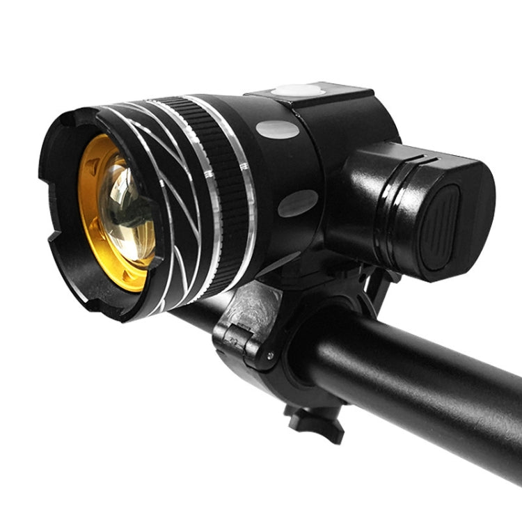 7602 LED USB Charging Telescopic Zoom Bicycle Front Light, Specification:, Headlight, Headlight + 928 Taillight, Headlight + 056 Taillight, Headlight + Gem Lamp, Headlight +11034 Taillight, Headlight + 918 Taillight, 2 Headlight + 056 Taillight - WAYBIKER