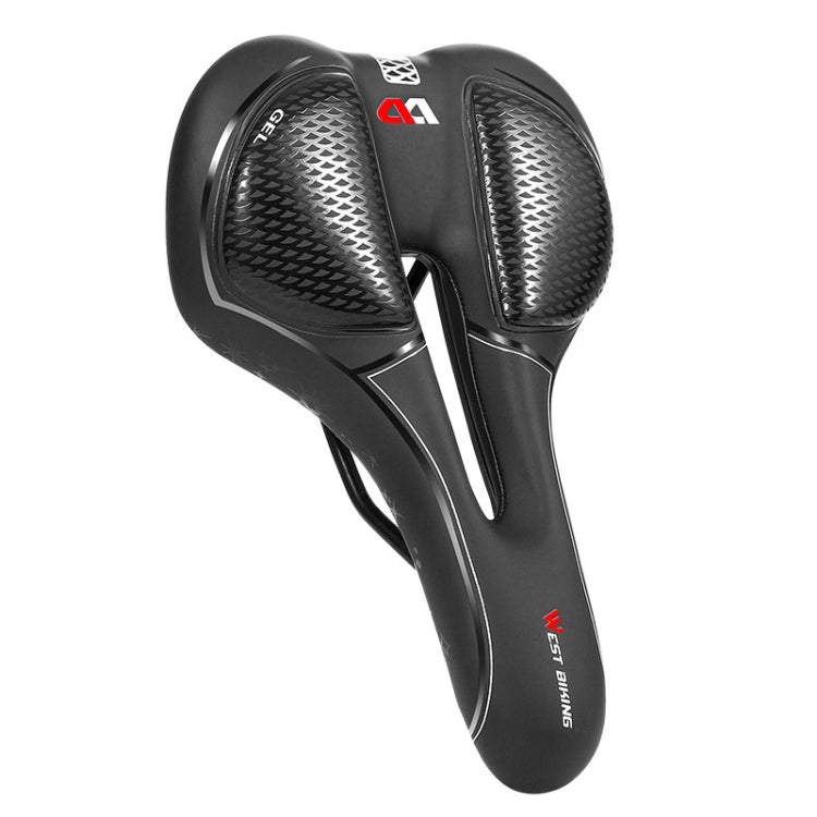 WEST BIKING Bicycle Riding Comfortable Silicone Saddle, Style:, Geometric, Emergency Ribbon, Fish Scale, Rhombus Annual Wheel Sponge , Fish Scale Sponge