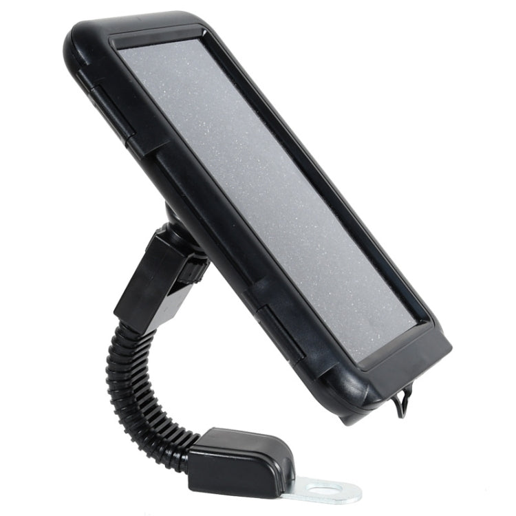 Motorcycle Bicycle Waterproof Mobile Phone Holder, Style:, Flat Button (6.5 inch), Rearview Mirror (6.5 inch), Handlebar (7 inch), Rearview Mirror (7 inch) - WAYBIKER