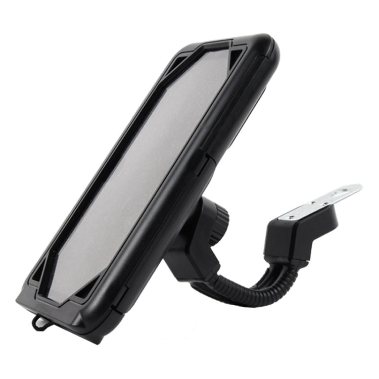 Motorcycle Bicycle Waterproof Mobile Phone Holder, Style:, Flat Button (6.5 inch), Rearview Mirror (6.5 inch), Handlebar (7 inch), Rearview Mirror (7 inch) - WAYBIKER