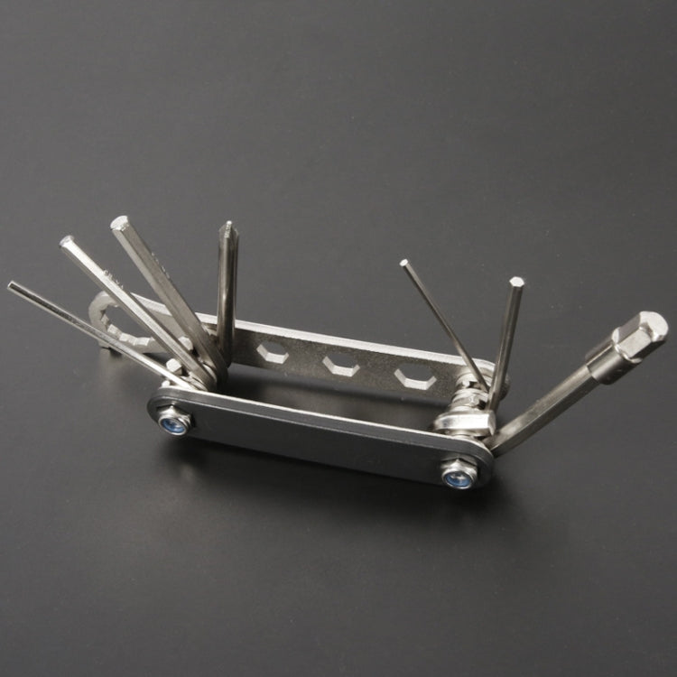 Bicycle 12 In 1 Portable Repair Tool, Black, Red, Blue