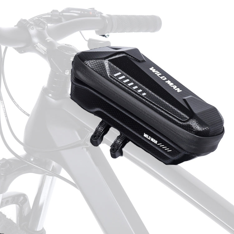 WILD MAN XS5 1L Bicycle EVA Hard Shell Front Beam Bag, XS5 Black