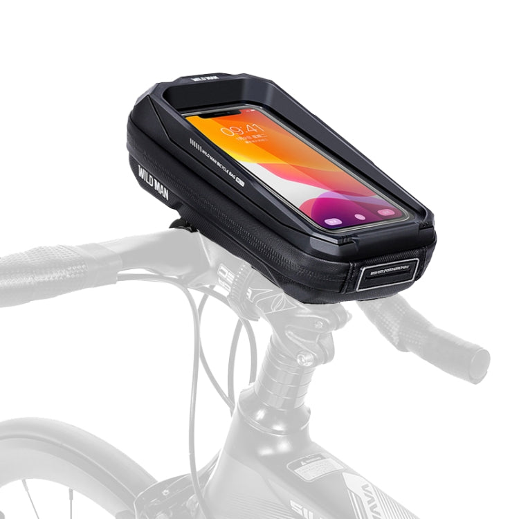 WILD MAN MS33 0.6L Mountain Bike Hard Shell Phone Touch Screen Handlebar Bag, MS33