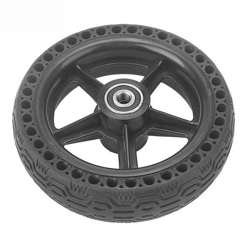 6.5x1.85 Solid Tire Honeycomb Tire Electric Scooter Tire,Specification: With Plastic Wheel, 36mm Card Slot, 28mm Card Slot, With Plastic Wheel