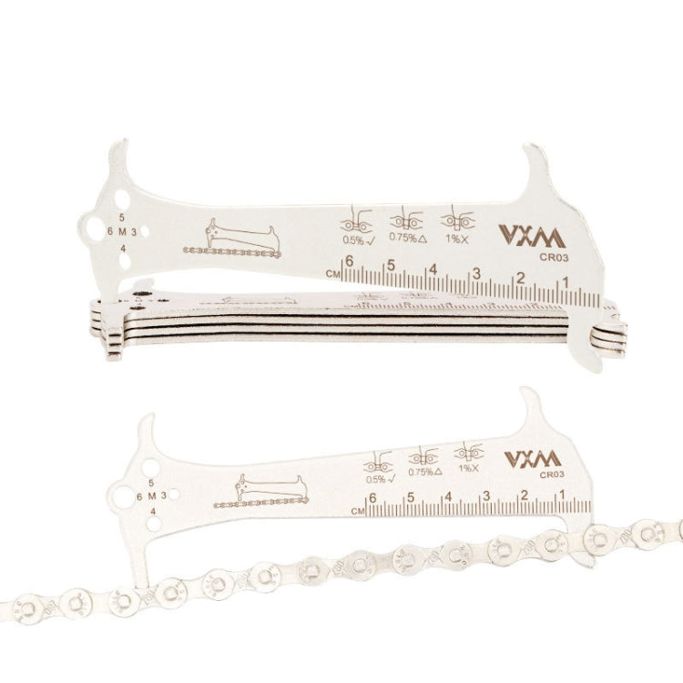 2 PCS VXM 3 In 1 Stainless Steel Mountain Bike Road Bike Chain Gauge, VXM Bike Chain Gauge