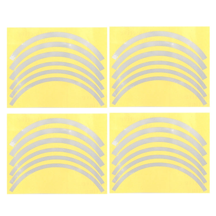 2 Sets Wheel Hub Protective Sticker For Scooter Bicycle Electric Vehicle, Silver Colorful, Red, Yellow, Blue, Green, White