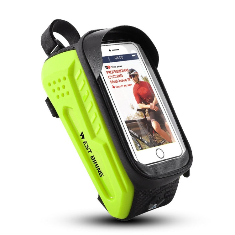 WEST BIKING Bicycle Front Bag TPU Hard Shell Riding Front Beam Bag, YP0707293