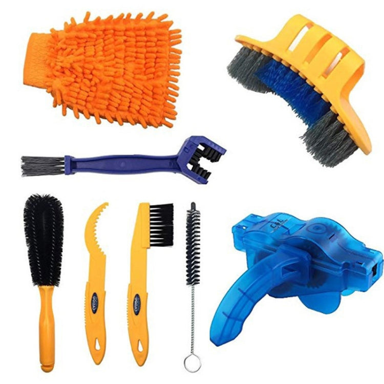 Bike Chain Washer Cleaner Kit Maintenance Tool,Specification:, 4 In 1 Brush, 4 In 1 Chain Washer, 6 In 1 Brush, 6 In 1 Chain Washer, 7 In 1, 8 In 1, 3 In 1, 9 In 1, 10 In 1