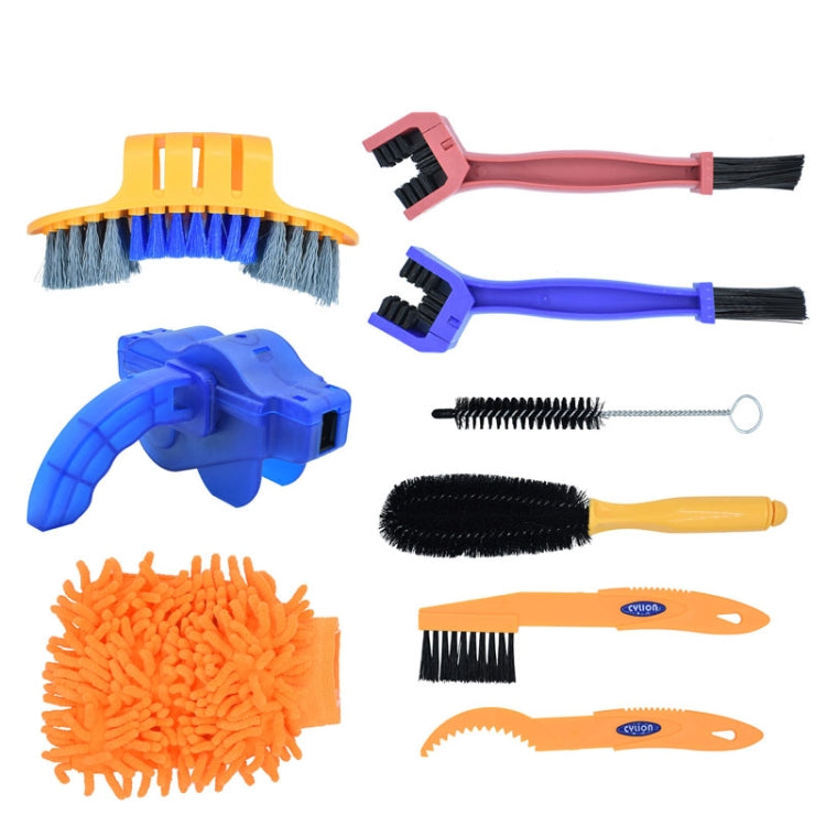Bike Chain Washer Cleaner Kit Maintenance Tool,Specification:, 4 In 1 Brush, 4 In 1 Chain Washer, 6 In 1 Brush, 6 In 1 Chain Washer, 7 In 1, 8 In 1, 3 In 1, 9 In 1, 10 In 1