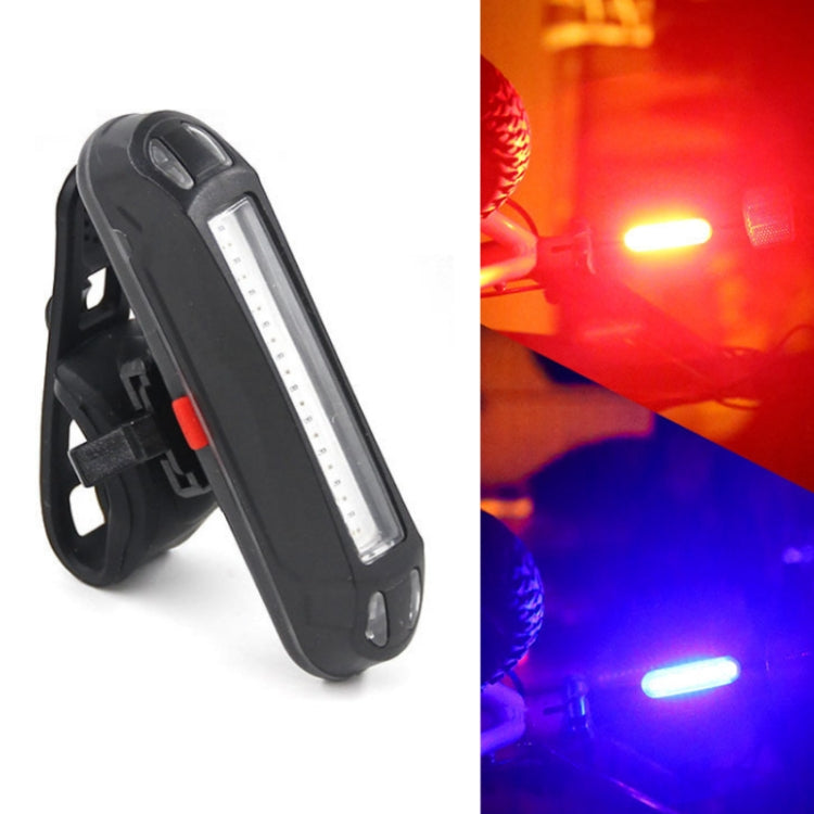LED Rechargeable Bicycle Warning Strip Tail Light, OPP Red Light, OPP White Light, OPP Red&White Light, OPP Red&Blue Light - WAYBIKER