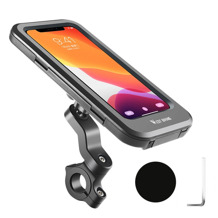 WEST BIKING Bicycle Riding Waterproof and Shockproof Phone Bracket, Style:, Handlebar, Raise Handlebar - WAYBIKER