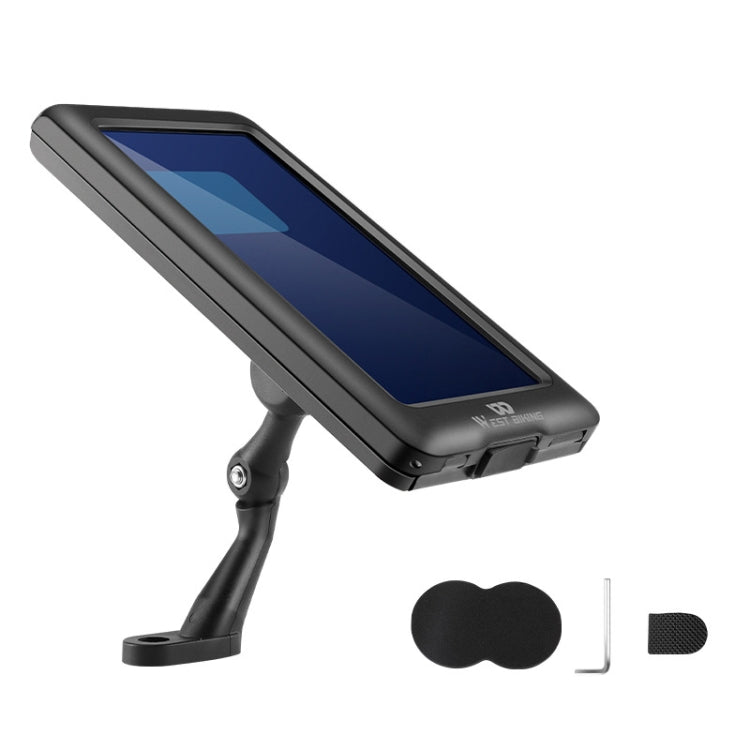 WEST BIKING Mountain Bicycle Riding Shock-proof Fixed Mobile Phone Bracket, Style:, Handlebar, Rearview Mirror