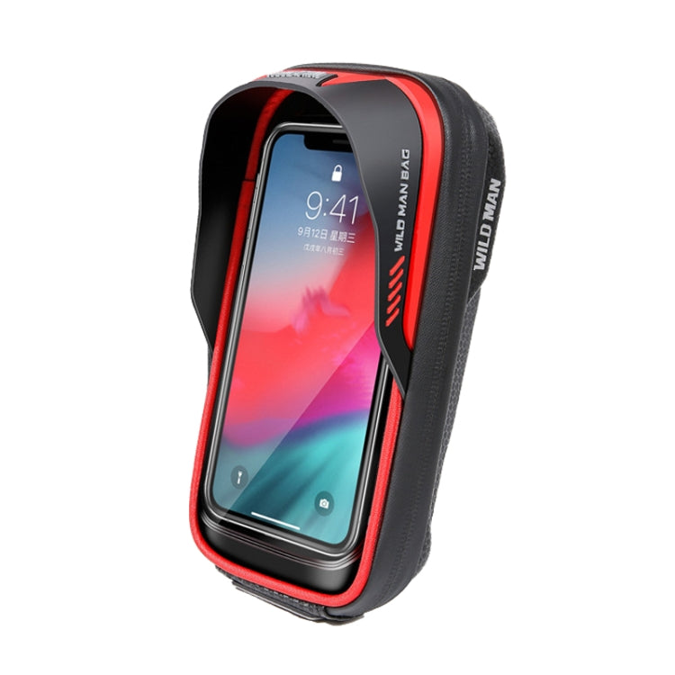 WILD MAN ES16 0.5L EVA Hard Shell Waterproof Touch Screen Bicycle Handlebar Bag, ES16 (Red), ES16 (Grey), ES16 (Blue)
