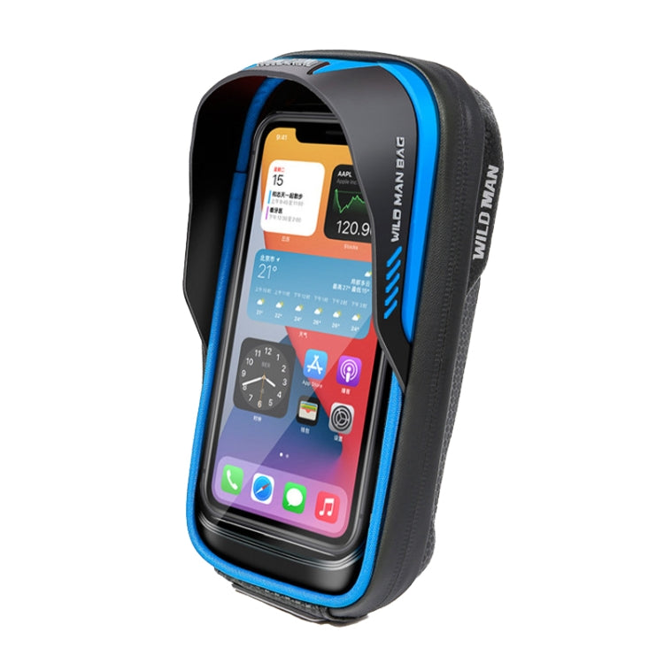 WILD MAN ES16 0.5L EVA Hard Shell Waterproof Touch Screen Bicycle Handlebar Bag, ES16 (Red), ES16 (Grey), ES16 (Blue)