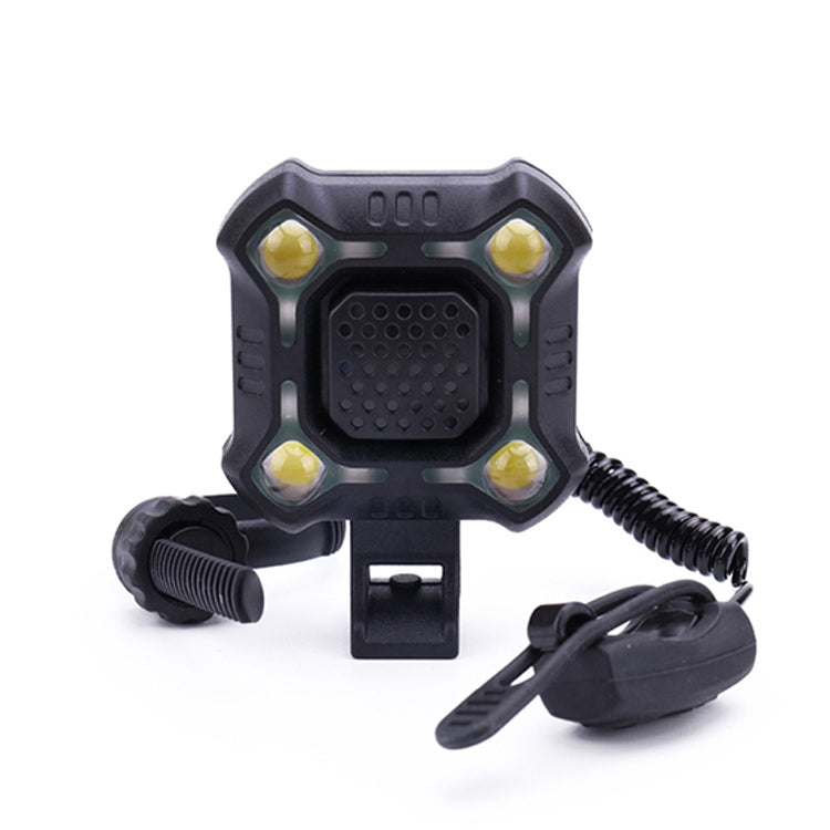 2 In 1 Bike 140db Bell 4 Lamp Cycling Light Bicycle Horn 5-sounds Alarm, 5-sounds Alarm Black , 5-sounds Alarm Red , 5-sounds Alarm Blue