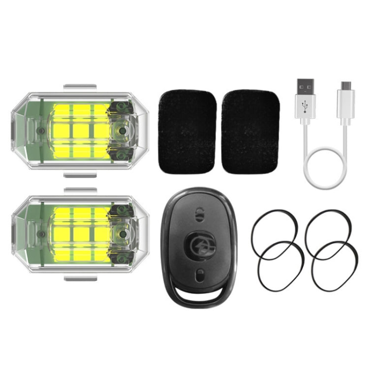Remote Control LED Car Modified Electric Car Warning Tail Light, 1 Light+1 RC, 2 Light +1 RC - WAYBIKER
