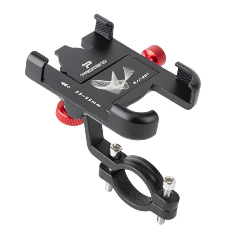 PROMEND SJJ-297 Aluminum Alloy Rotation Adjustable Bicycle Mobile Phone Bracket, SJJ-297