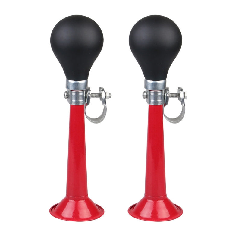 2pcs 7 inch Metal Plating Bicycle Air Horn Bicycle Accessories, Black, Red, Blue, Pink, Green, Silver - WAYBIKER