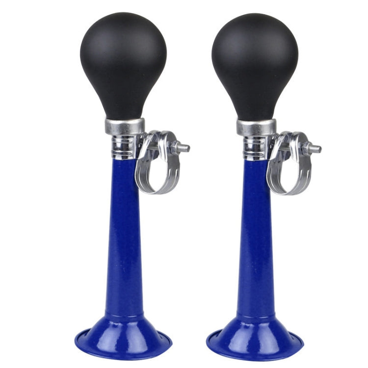 2pcs 7 inch Metal Plating Bicycle Air Horn Bicycle Accessories, Black, Red, Blue, Pink, Green, Silver - WAYBIKER